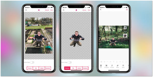 Togli lo sfondo dall'immagine su iPhone Proknonkout