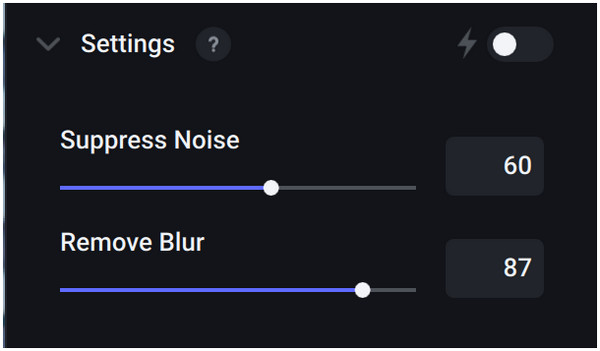 Gigapixel AI Slide Bars