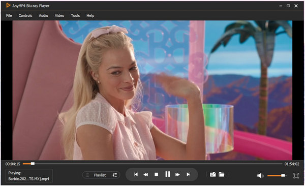 Reprodução de vídeo do Anymp4 Blu Ray Player