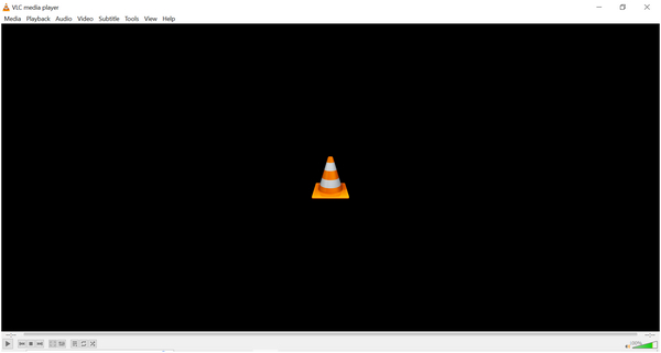 Vlc Media Player-gränssnitt