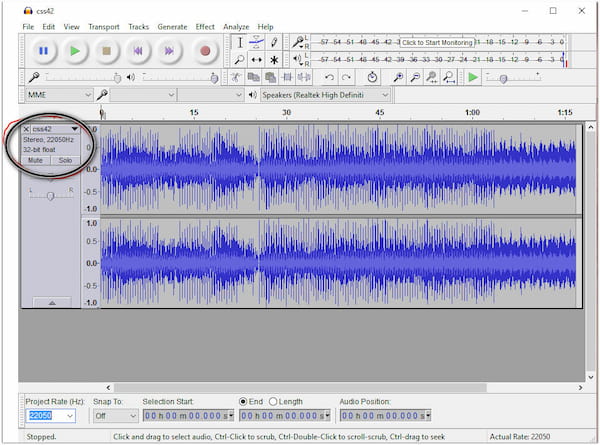 Audacity DAT-speler