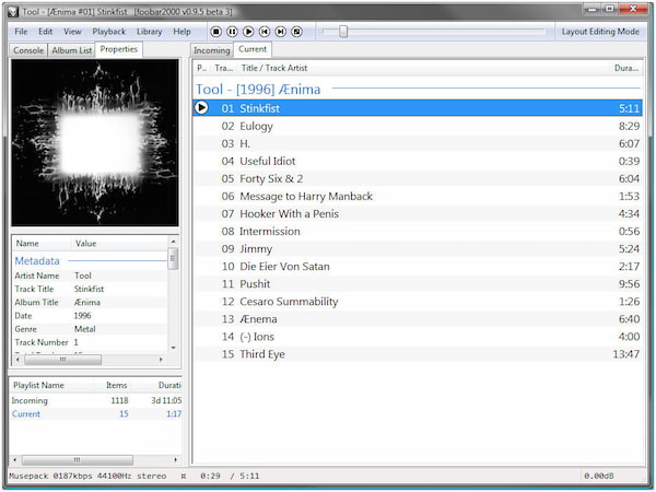 Foobar2000 DAt-afspiller