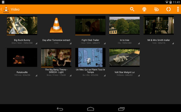 適用於Android的VLC播放器