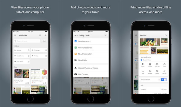 Google Drive voor iPhone