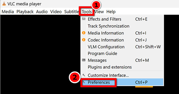 VLC Tool Preferences