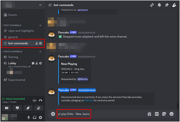 Discord 機器人命令