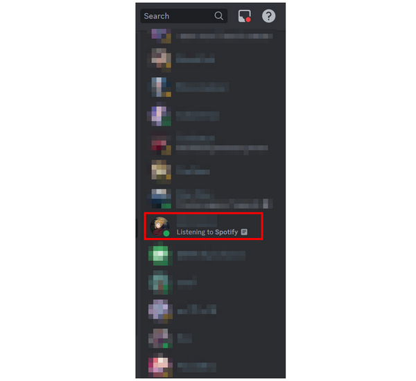 Discord Spotify Stav poslechu