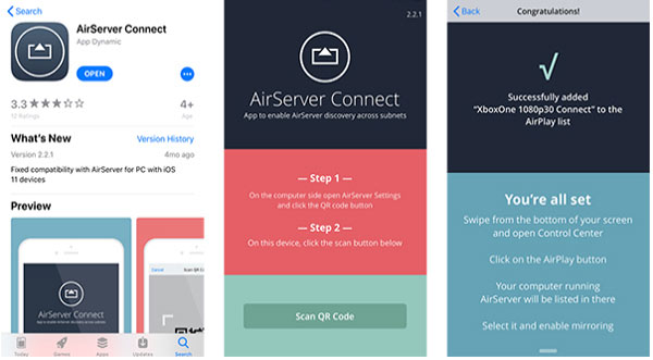 Airserver Connect'i açın