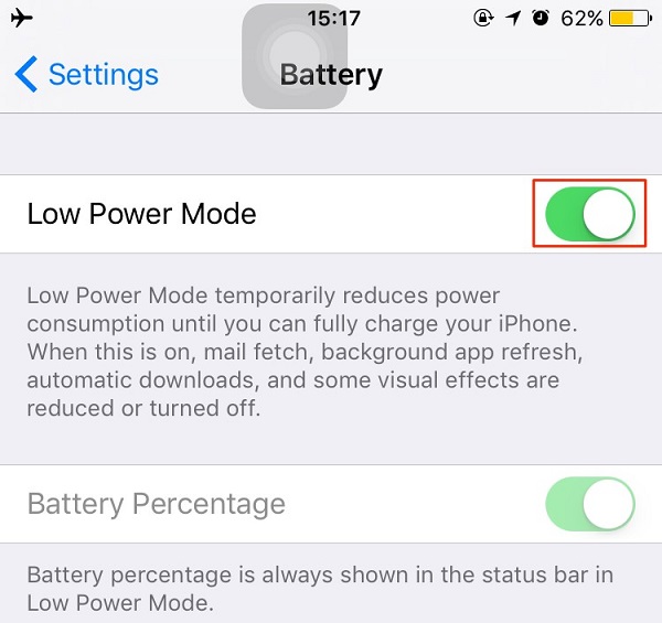Low Power mode