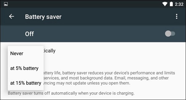 Power save mode