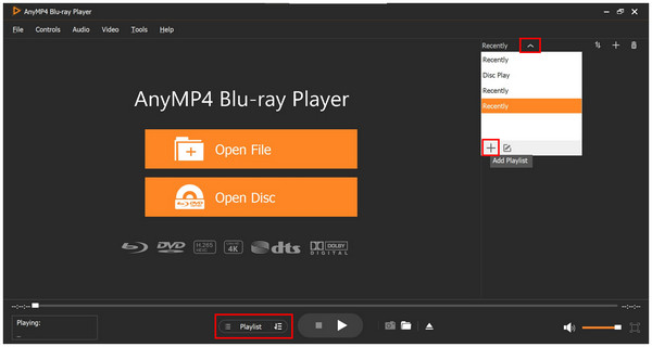 Anymp4 Blu-ray Player Playlist