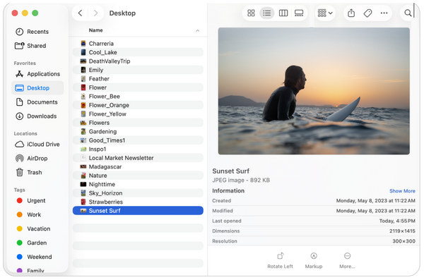 Apple Finder Preview Feature