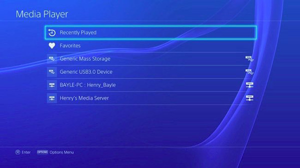 Media Player PS4