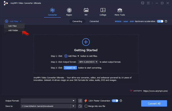 Add Source Videos In Anymp4 Video Converter Ultimate