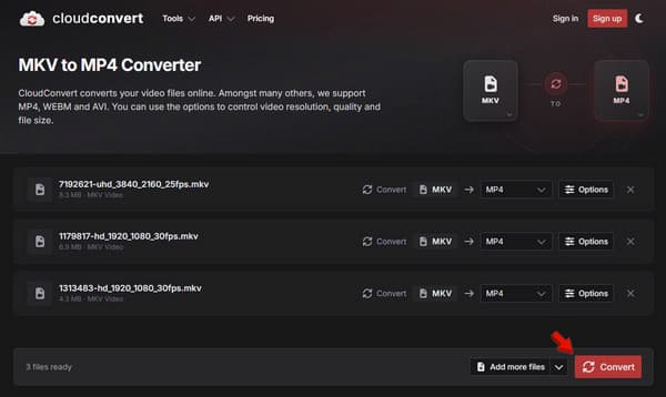 Initiate Conversion In Cloudconvert