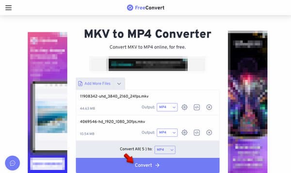 Perform Conversion In Freeconvert