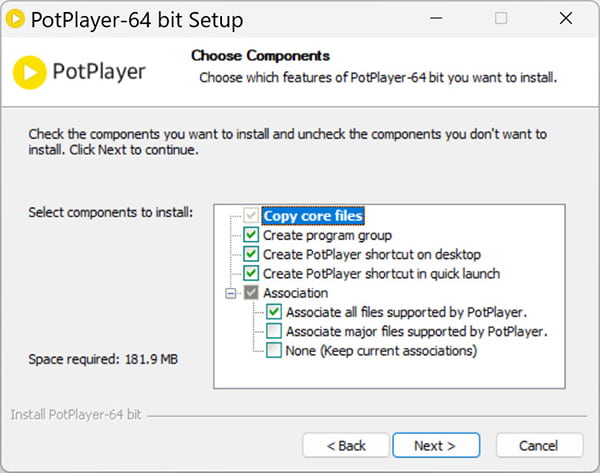 Install PotPlayer
