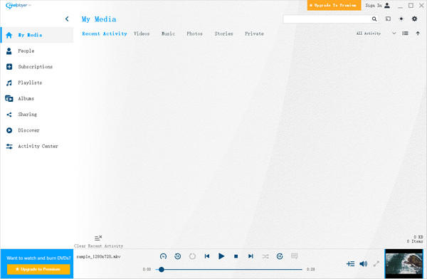 Realplayer User Interface