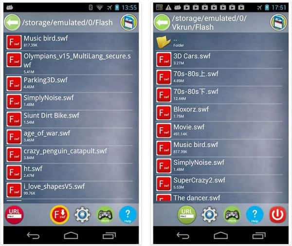 Android] Play downloaded Flash (.SWF) files with Smart SWF Player