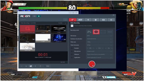 Action Record Street Fighter