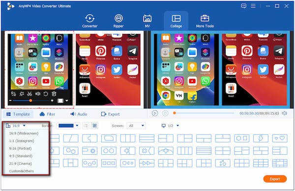 Select Aspect Ratio