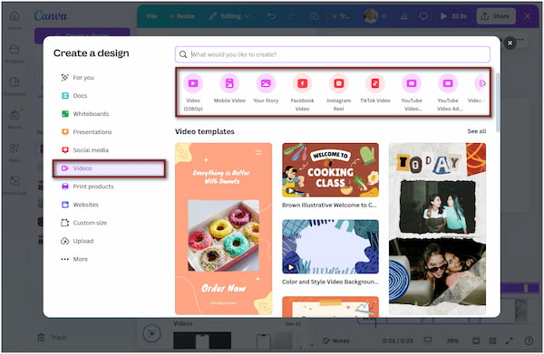 Select Video Template