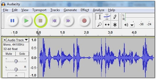 Strumento di registrazione e modifica audio Audacity