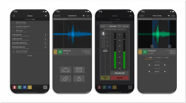 Audioshare Audio Recorder App