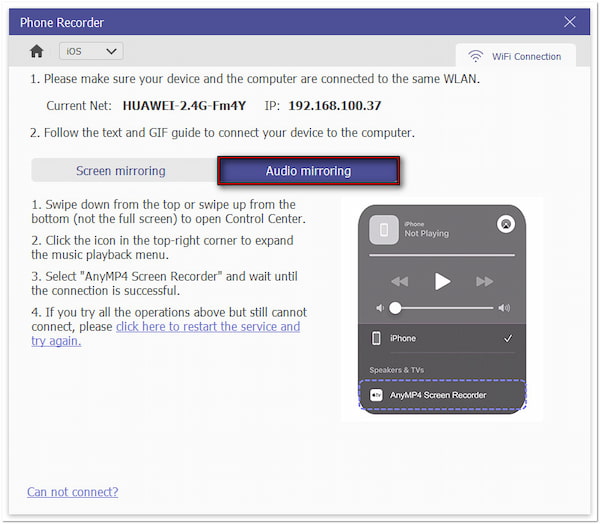 Audio Mirroring Option