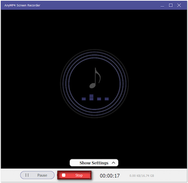 End Audio Recording