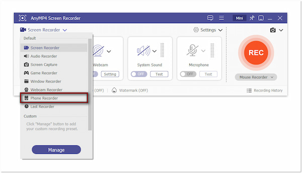 Select Phone Recorder