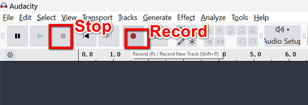 Record Audio Track In Audacity