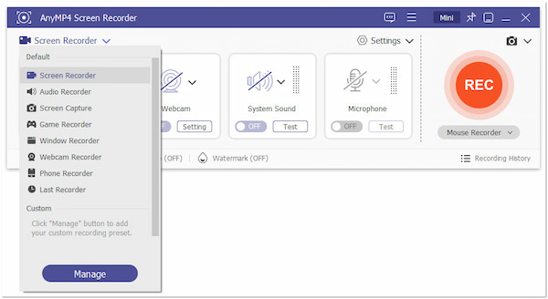 Anymp4 Screen Recorder