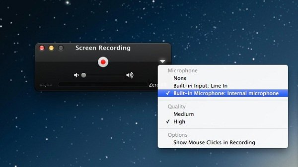 Quicktime-inspelning