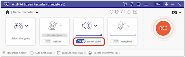 Slå på systemlyd