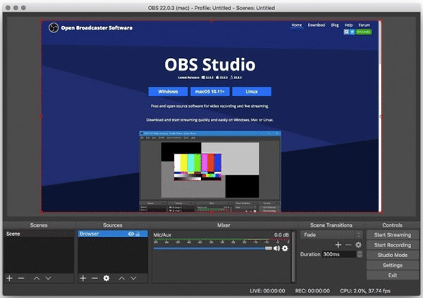 obs screen recorder teleprompter