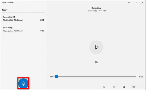 Open Windows Voice Recorder