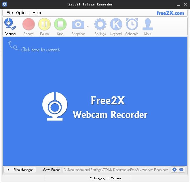 Gravador de webcam Free2X