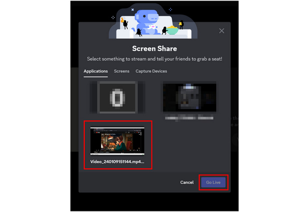Discord Share Screen Go Live