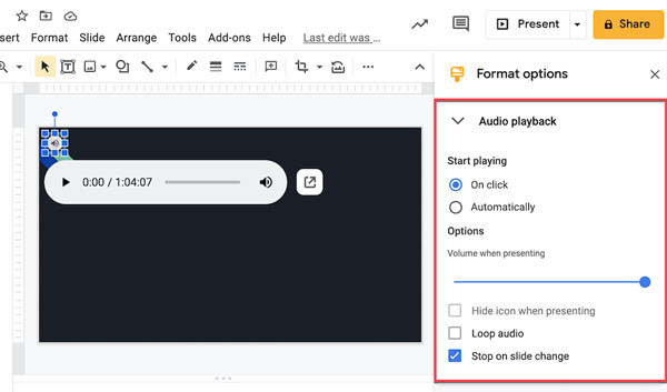 Do Voiceover on Google Slide with Customized Settings