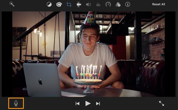 Click the Microphone icon