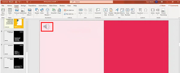 Ascolta la registrazione della voce fuori campo in PowerPoint