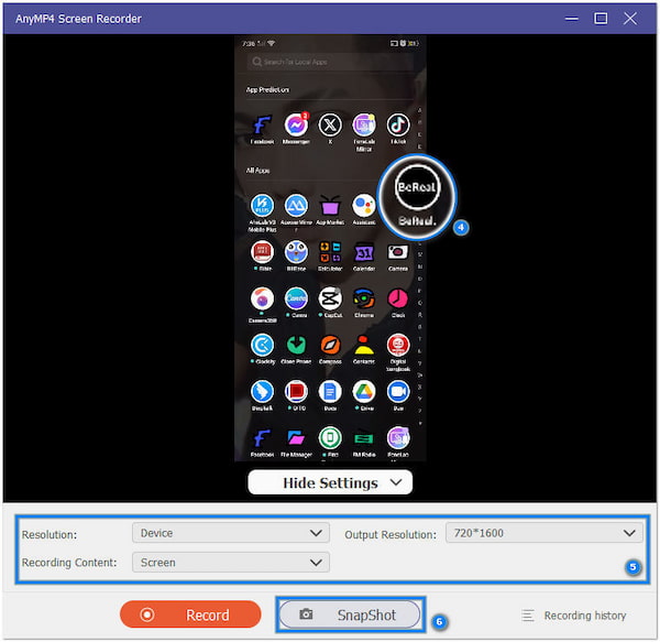 Switch to BeReal App to Take Screenshot