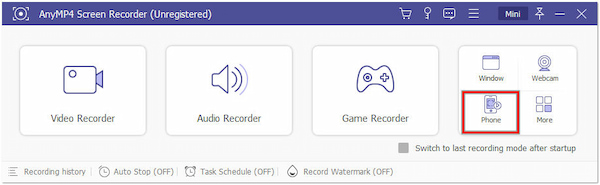 Siirry kohtaan Phone Recorder Option