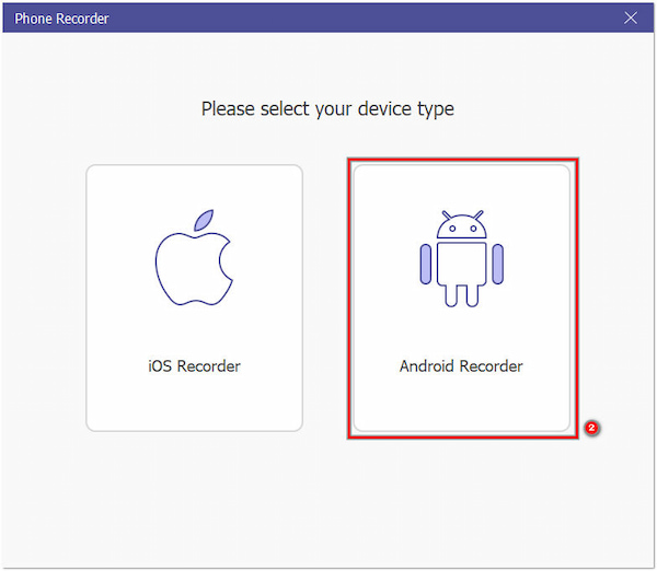 Scegli il tuo dispositivo di registrazione