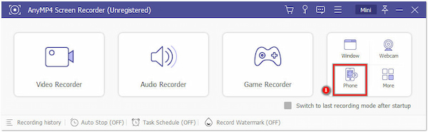 Seelct Phone Recorder Option