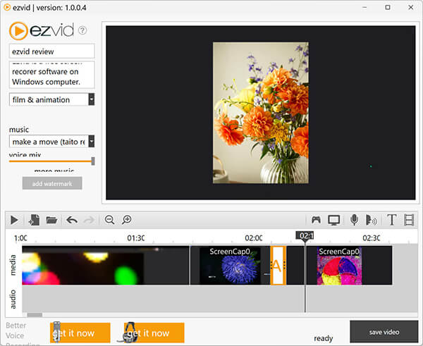 Ezvid Basic Video Editor