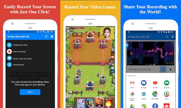 How To Record Mobile Gameplay with  Gaming App 