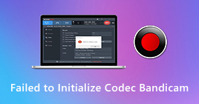 Failed To Initialize Codec Bandicam