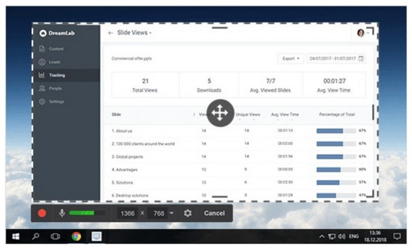 Free Cam Interface